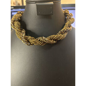 Bronze seed bead choker